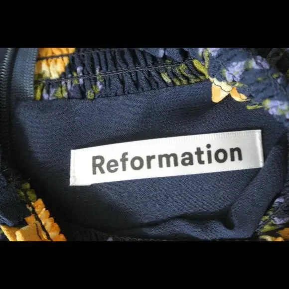 NEW, REFORMATION Galena Long Sleeve Midi Dress In Petit Jardin SZ 10 #RF243 - Picture 4 of 6